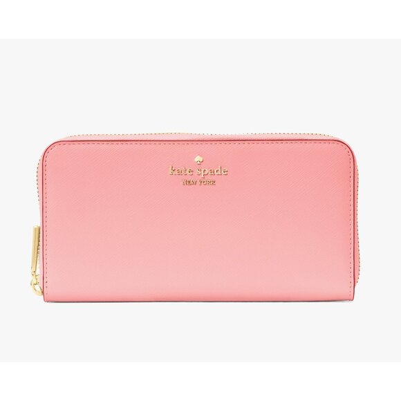 New Kate Spade Madison Saffiano Leather Large Continental Wallet Terracotta Tile - Picture 1 of 3